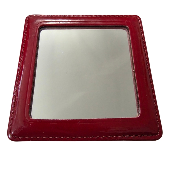 Vintage Coach Leather Double - Sided Mirror w/ Case 1990s - Picture 3 of 9